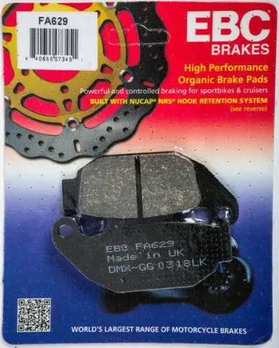 Ebc Fa629 2017-2024 Suzuki GSX-R 125 Uyumlu Arka Fren Balatası Organik Balata Ebc Fa629 2017-2024 Suzuki GSX-R 125 Uyumlu Arka Fren Balatası Organik Balata