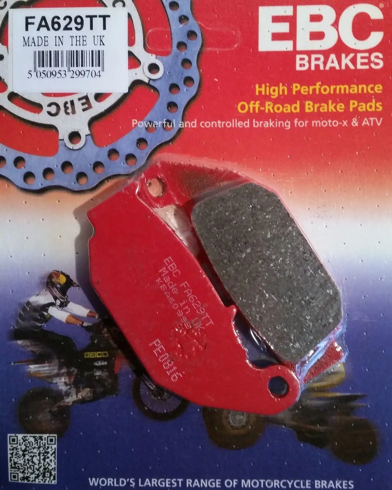 Ebc Fa629Tt 2013-2021 Honda CRF 250 L Uyumlu Arka Fren Balatası Karbon Balata Ebc Fa629Tt 2013-2021 Honda CRF 250 L Uyumlu Arka Fren Balatası Karbon Balata