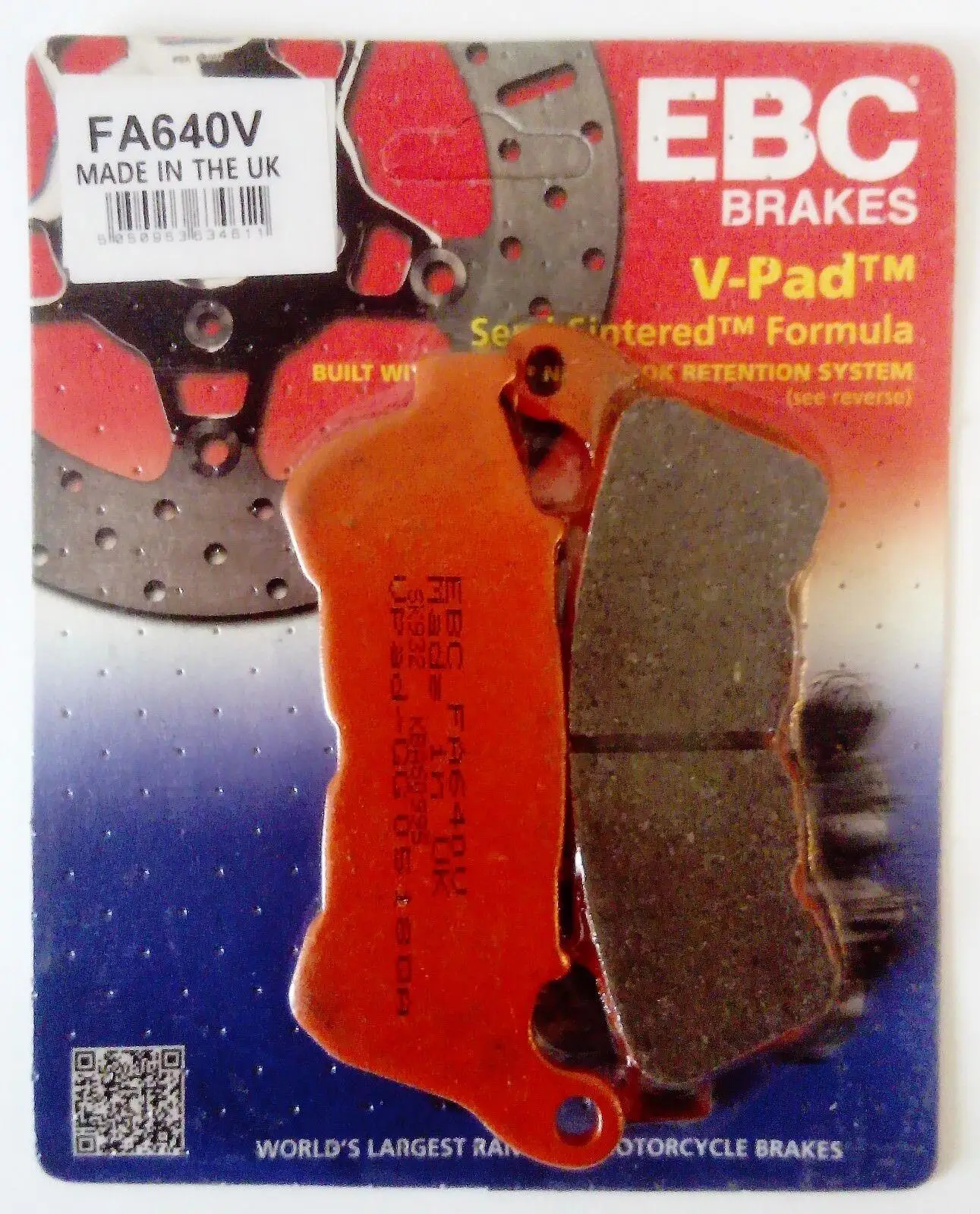 Ebc Fa640V 2016-2021 Harley-Davidson Sportster Roadster XL1200R Ön Fren Balatası Ebc Fa640V 2016-2021 Harley-Davidson Sportster Roadster XL1200R Ön Fren Balatası