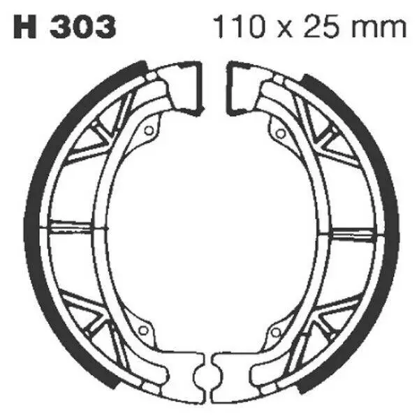 Ebc H303 2004-2006 Kymco Aktiv 110 Uyumlu Arka Fren Balatası Yaylı Kampana Set Ebc H303 2004-2006 Kymco Aktiv 110 Uyumlu Arka Fren Balatası Yaylı Kampana Set