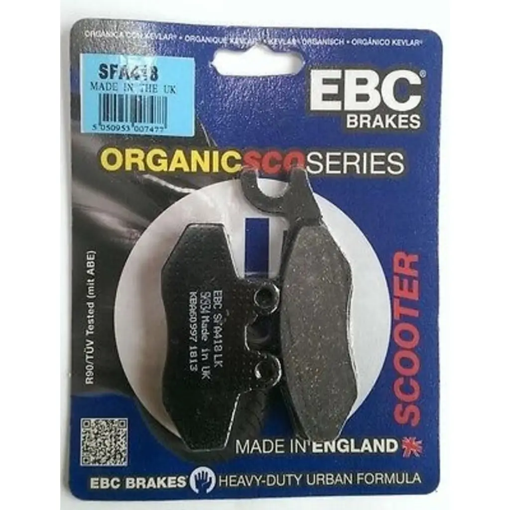 Ebc Piaggio X10 500 Ön Fren Balatası sağ SFA418 Organik Balata Ebc Piaggio X10 500 Ön Fren Balatası sağ SFA418 Organik Balata