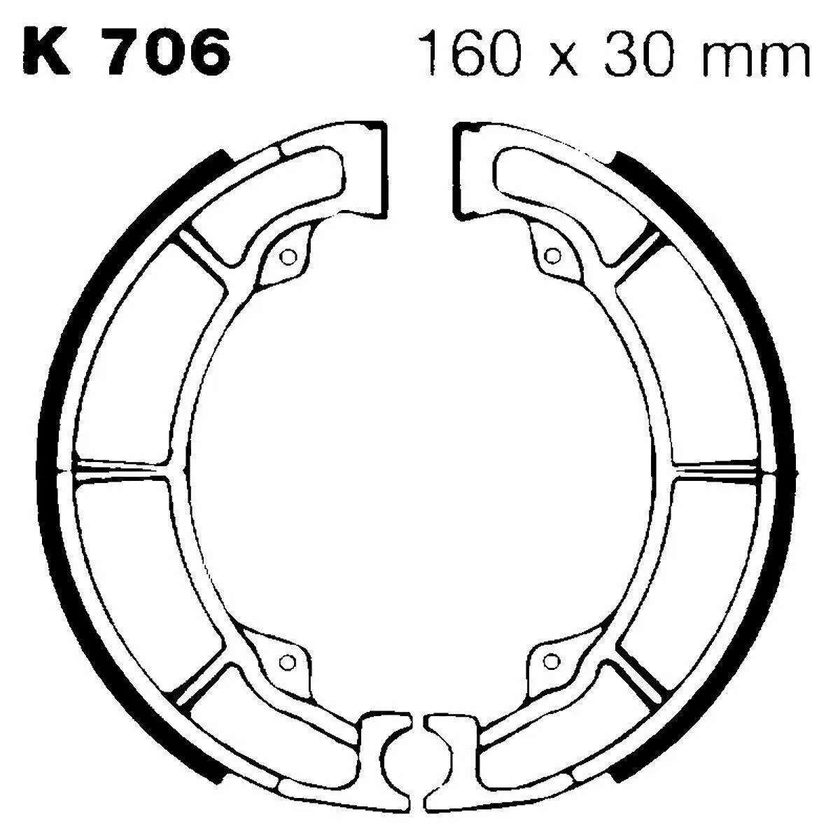 Ebc K706 1987-2003 Kawasaki EL 250 Uyumlu Arka Fren Balatası Yaylı Kampana Set Ebc K706 1987-2003 Kawasaki EL 250 Uyumlu Arka Fren Balatası Yaylı Kampana Set