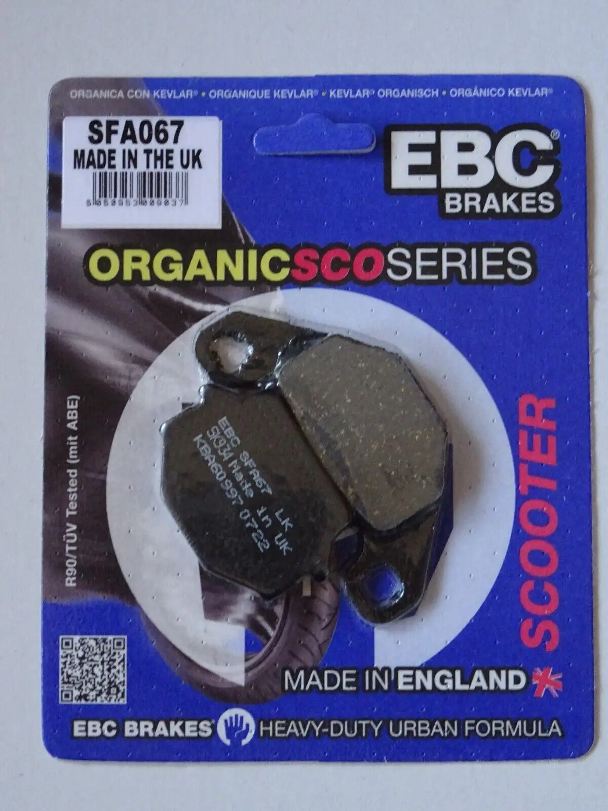 Ebc Sfa067 1991-2001 Kawasaki ZZR 250 Uyumlu Arka Fren Balatası Organik Balata Ebc Sfa067 1991-2001 Kawasaki ZZR 250 Uyumlu Arka Fren Balatası Organik Balata