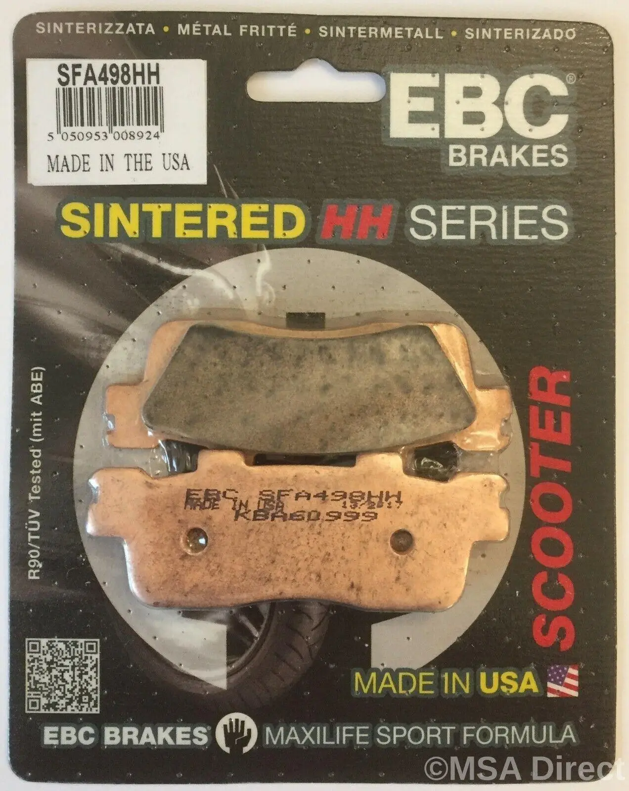 Ebc Sfa498Hh 2014-2020 Kawasaki J 300 Uyumlu Arka Fren Balatası Sinterli Balata Ebc Sfa498Hh 2014-2020 Kawasaki J 300 Uyumlu Arka Fren Balatası Sinterli Balata