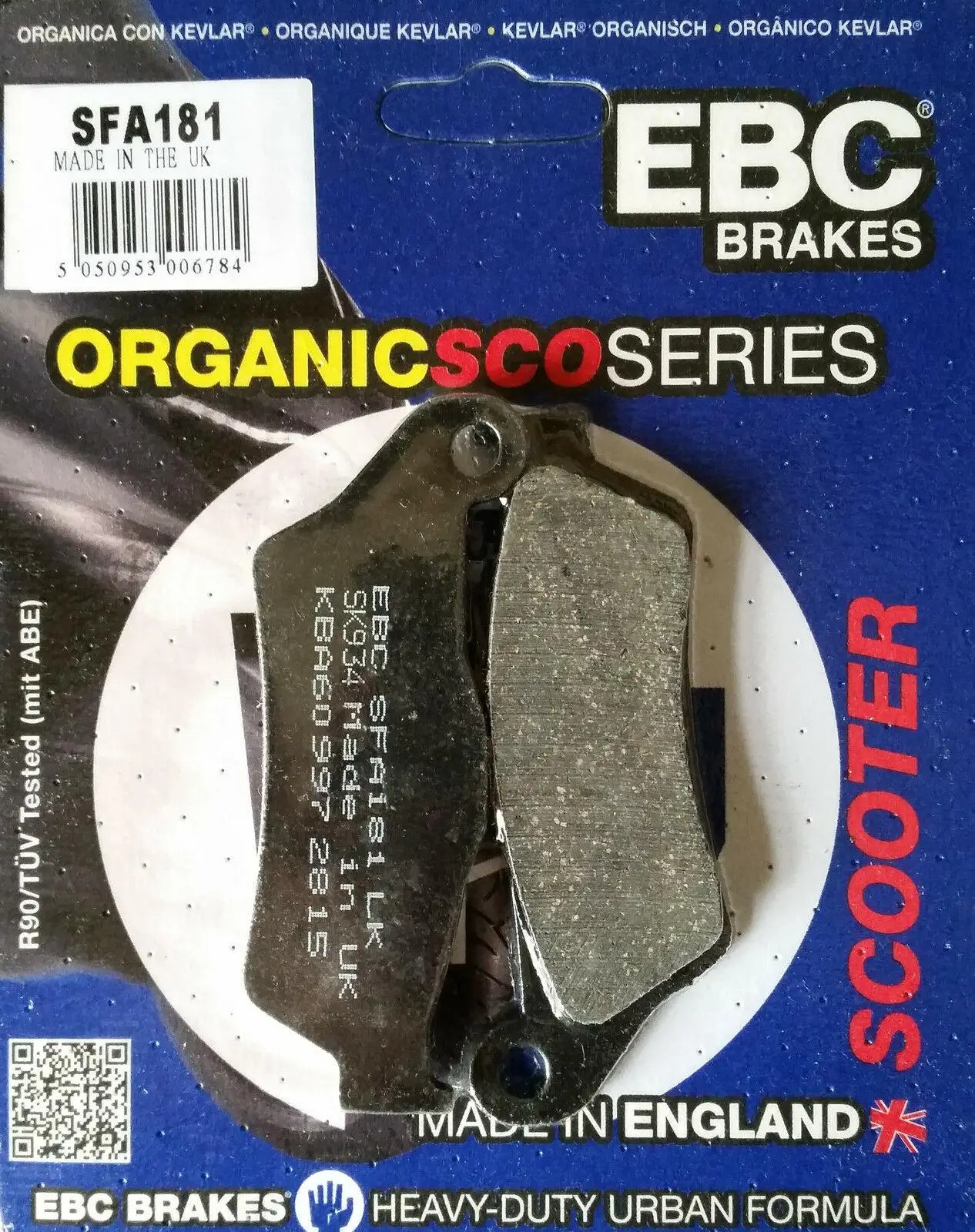 Ebc Sfa181 2003-2007 Piaggio X9 500 Uyumlu Ön Fren Balatası Organik Balata Ebc Sfa181 2003-2007 Piaggio X9 500 Uyumlu Ön Fren Balatası Organik Balata