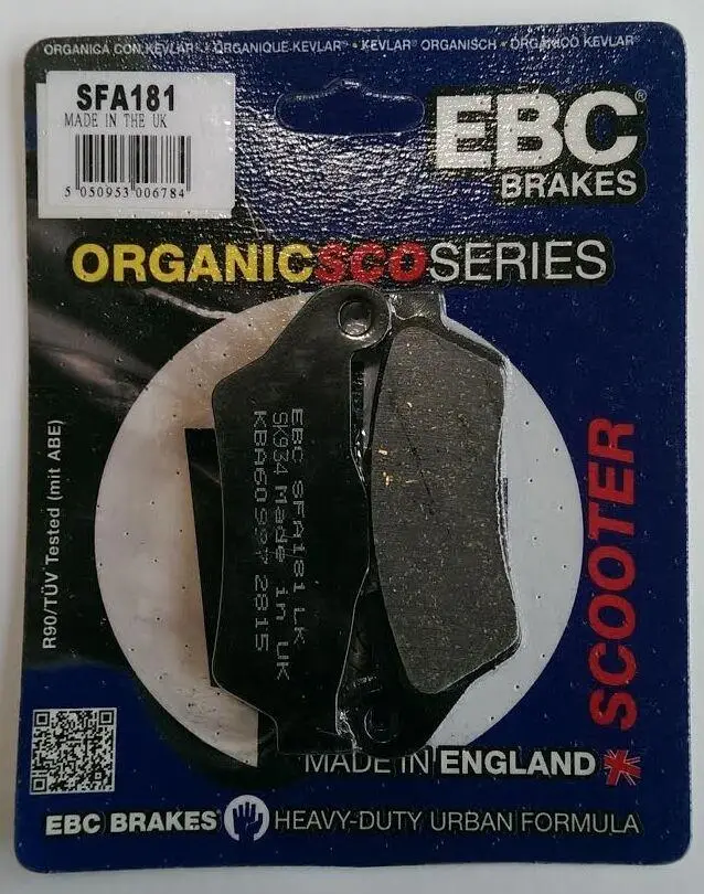 Ebc Sfa181 2003-2007 Piaggio X9 500 Uyumlu Ön Fren Balatası Organik Balata Ebc Sfa181 2003-2007 Piaggio X9 500 Uyumlu Ön Fren Balatası Organik Balata
