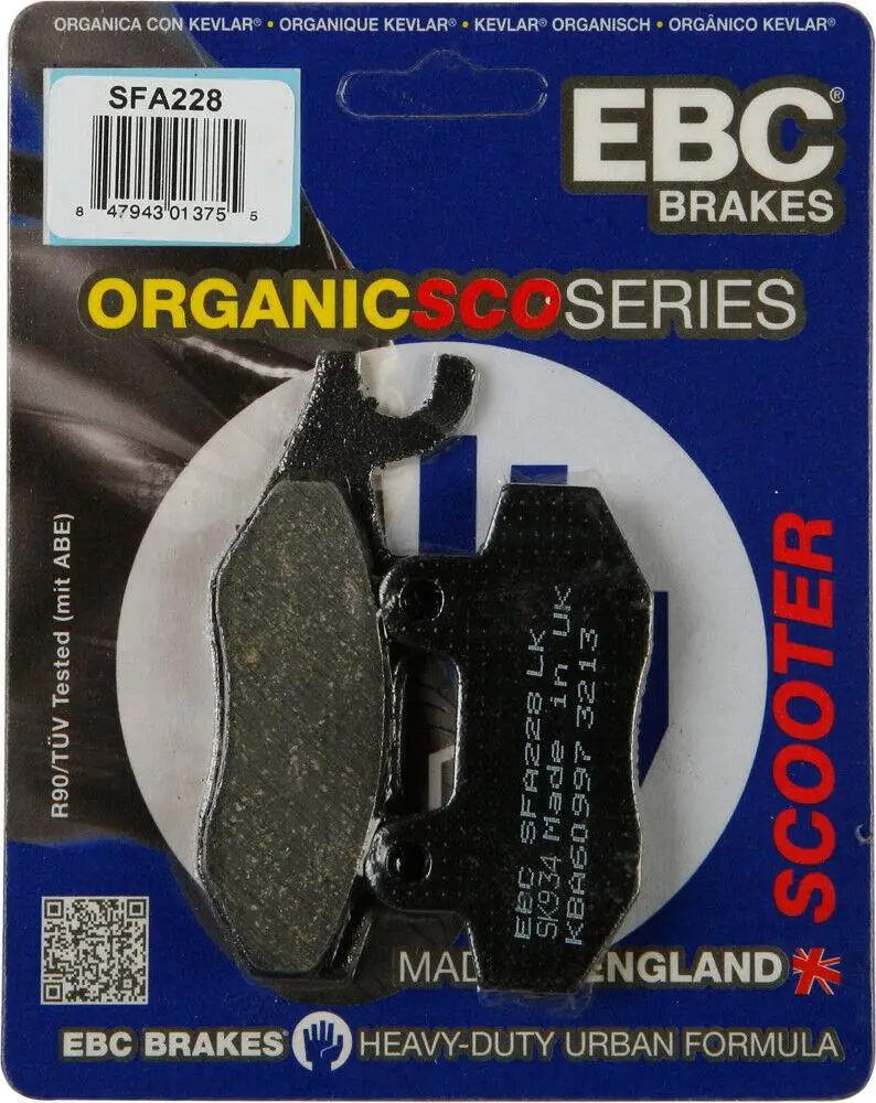 Ebc Sfa228 2006-2014 Kymco Agility 125 Uyumlu Ön Fren Balatası Organik Balata Ebc Sfa228 2006-2014 Kymco Agility 125 Uyumlu Ön Fren Balatası Organik Balata