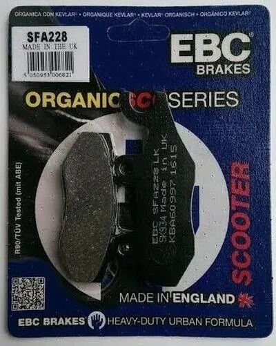 Ebc Sfa228 2005-2014 Kymco Agility 50 Uyumlu Ön Fren Balatası Organik Balata Ebc Sfa228 2005-2014 Kymco Agility 50 Uyumlu Ön Fren Balatası Organik Balata