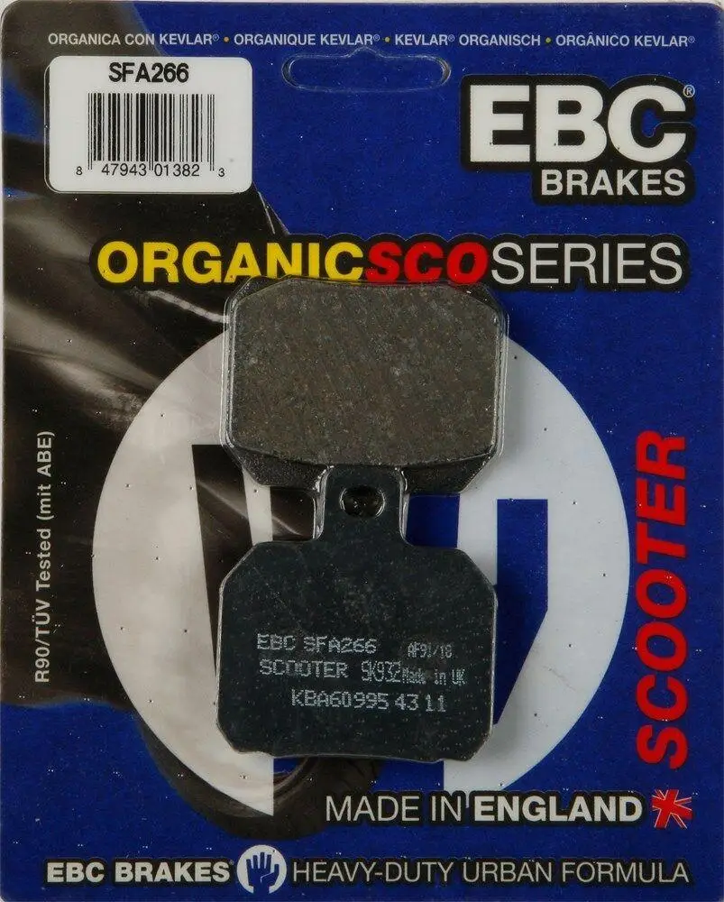 Ebc Sfa266 2000-2004 Piaggio X9 250 Uyumlu Arka Fren Balatası Organik Balata Ebc Sfa266 2000-2004 Piaggio X9 250 Uyumlu Arka Fren Balatası Organik Balata