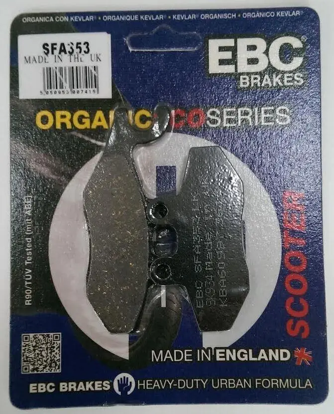 Ebc Sfa353 2007-2010 Piaggio X Evo 250 Uyumlu Ön Fren Balatası Organik Balata Ebc Sfa353 2007-2010 Piaggio X Evo 250 Uyumlu Ön Fren Balatası Organik Balata
