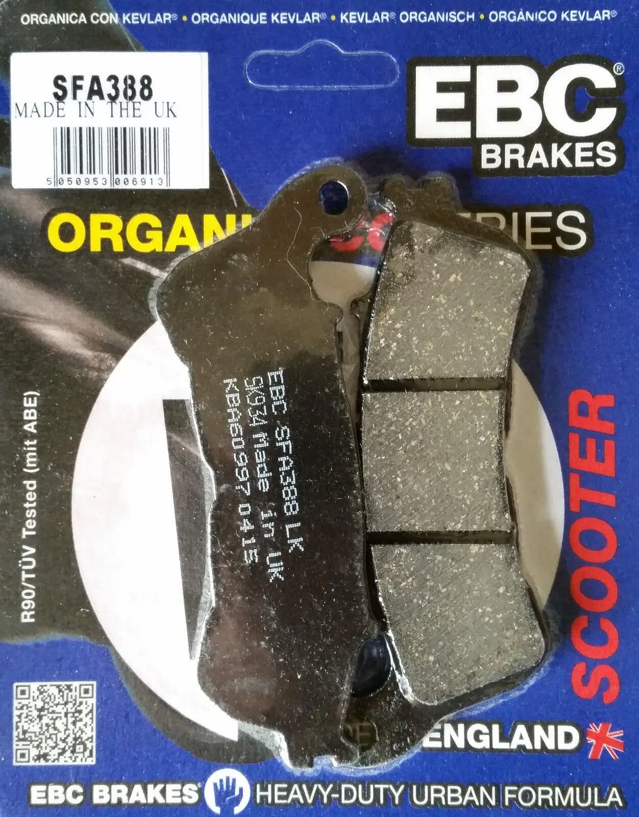 Ebc Sfa388 2011-2016 Honda SW T600 Uyumlu Ön Fren Balatası Organik Balata Ebc Sfa388 2011-2016 Honda SW T600 Uyumlu Ön Fren Balatası Organik Balata