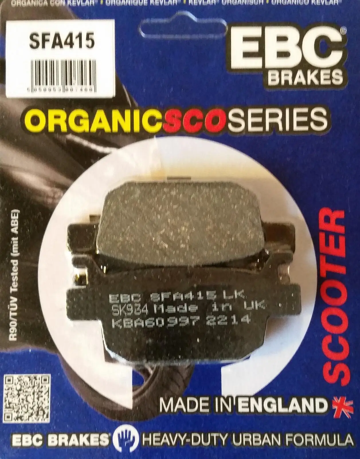 Ebc Sfa415 2007-2014 Honda SH 300 Uyumlu Arka Fren Balatası Organik Balata Ebc Sfa415 2007-2014 Honda SH 300 Uyumlu Arka Fren Balatası Organik Balata