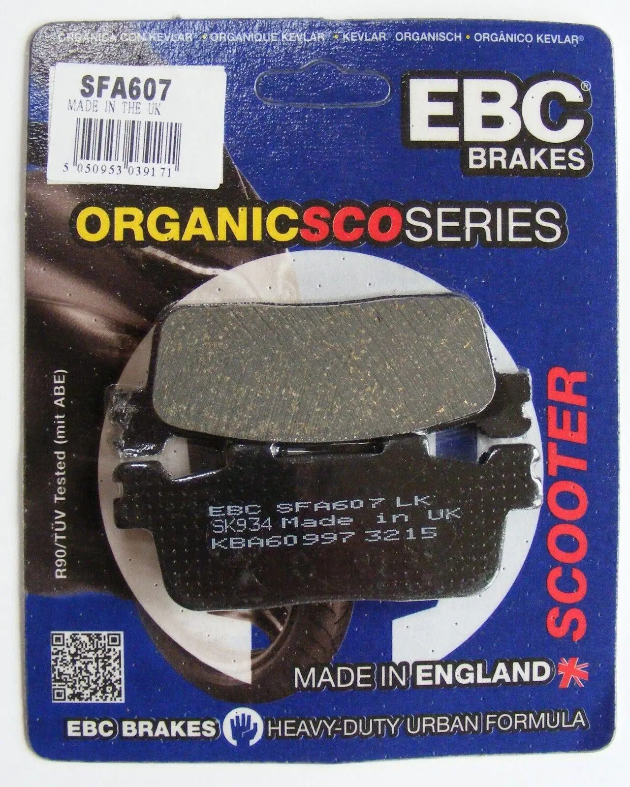 Ebc Sfa607 2021-2023 Kymco DT X360 Uyumlu Arka Fren Balatası Organik Balata Ebc Sfa607 2021-2023 Kymco DT X360 Uyumlu Arka Fren Balatası Organik Balata