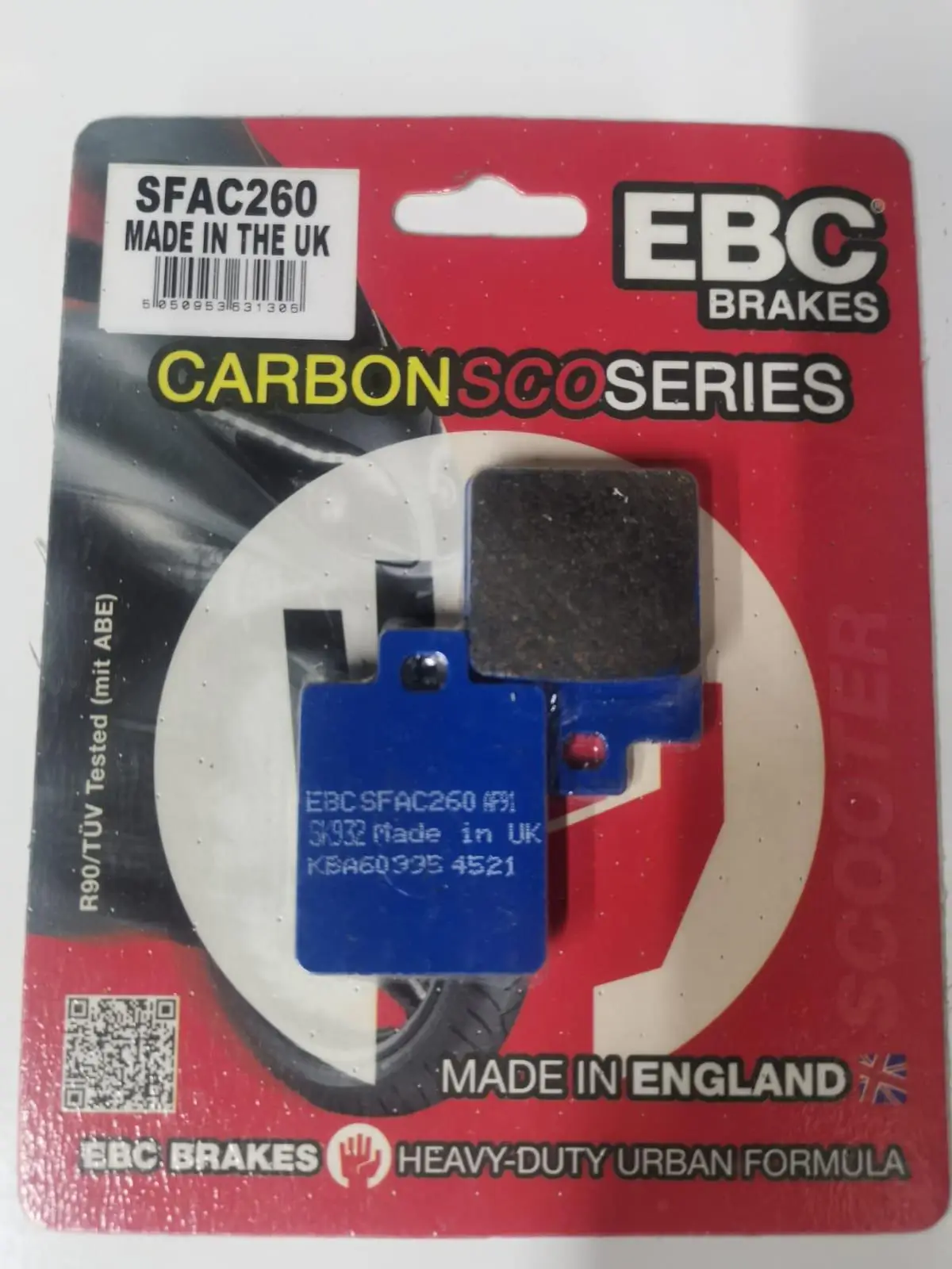 Ebc Sfac260 2006-2010 Piaggio MP3 250 Uyumlu Ön Fren Balatası Karbon Balata Ebc Sfac260 2006-2010 Piaggio MP3 250 Uyumlu Ön Fren Balatası Karbon Balata