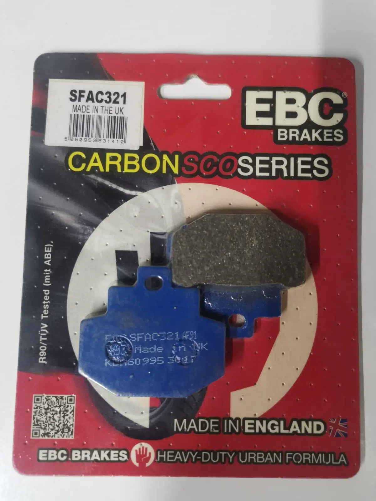 Ebc Sfac321 2013-2025 Vespa GTS 125 Uyumlu Arka Fren Balatası Karbon Balata