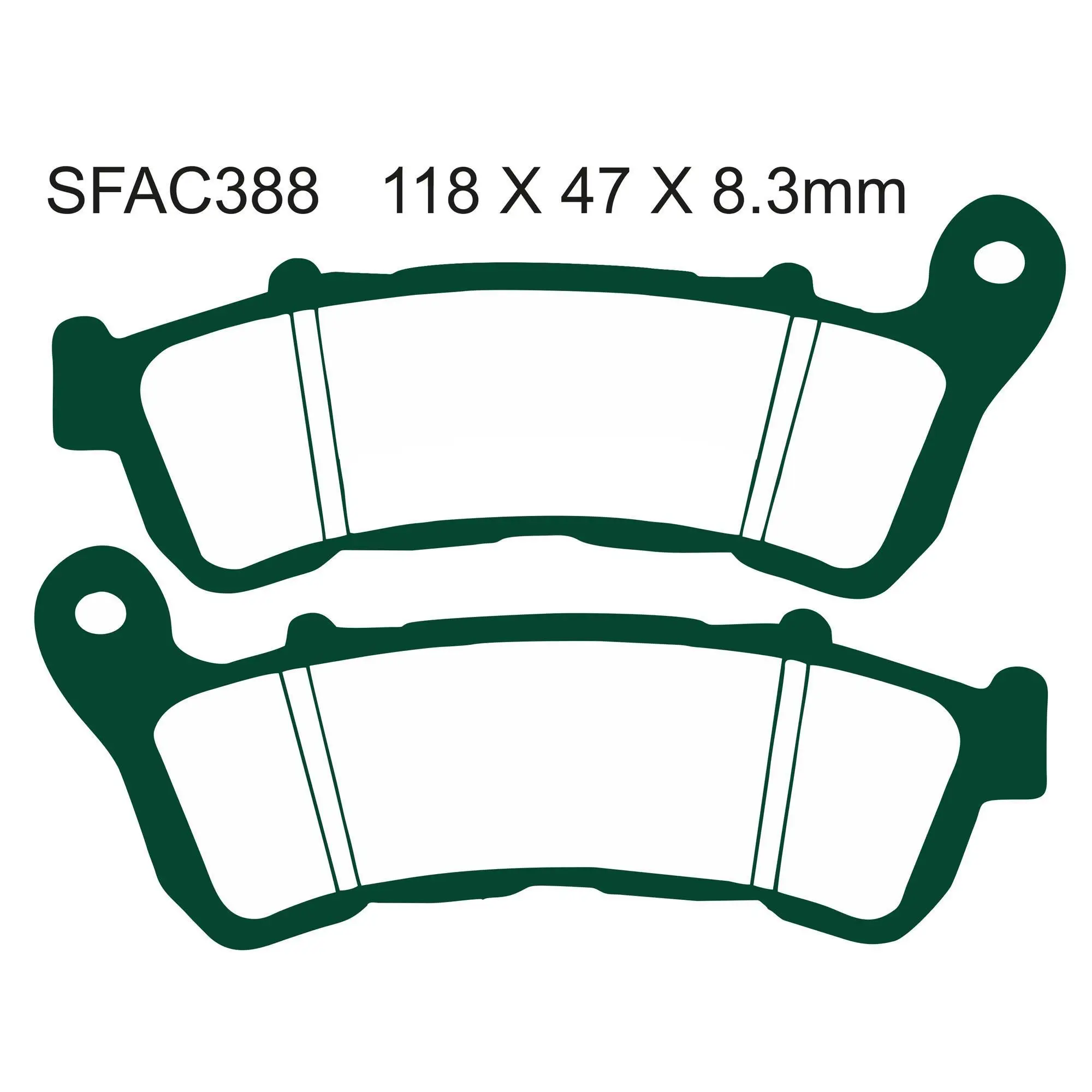 Ebc Sfac388 2011-2016 Honda SW T600 Uyumlu Ön Fren Balatası Karbon Balata Ebc Sfac388 2011-2016 Honda SW T600 Uyumlu Ön Fren Balatası Karbon Balata