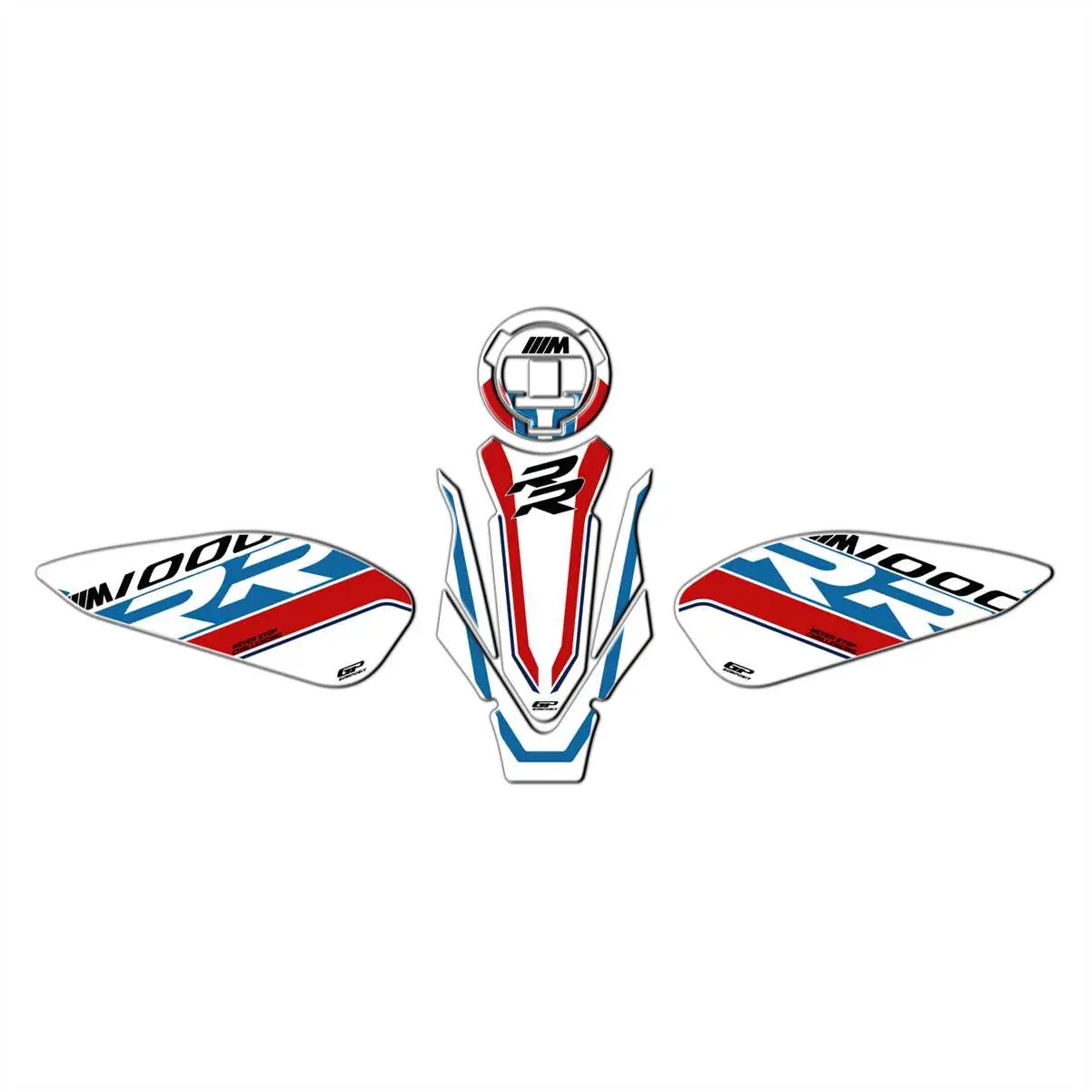 GP Kompozit BMW M 1000 RR 2021-2024 Uyumlu Tank Pad Seti Beyaz GP Kompozit BMW M 1000 RR 2021-2024 Uyumlu Tank Pad Seti Beyaz