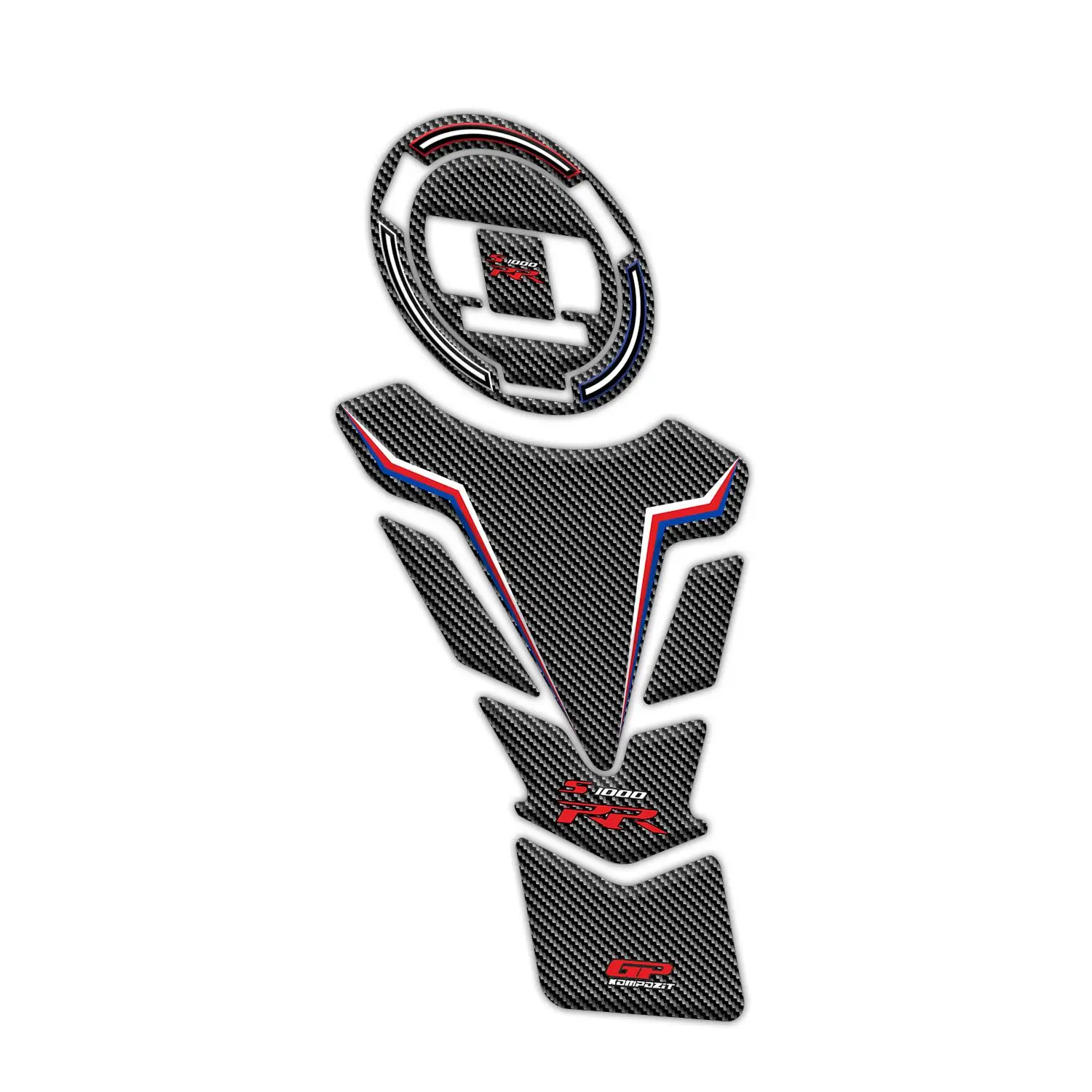 GP Kompozit BMW S 1000 RR 2015-2018 Uyumlu Tank Pad Seti Mavi-Kırmızı GP Kompozit BMW S 1000 RR 2015-2018 Uyumlu Tank Pad Seti Mavi-Kırmızı