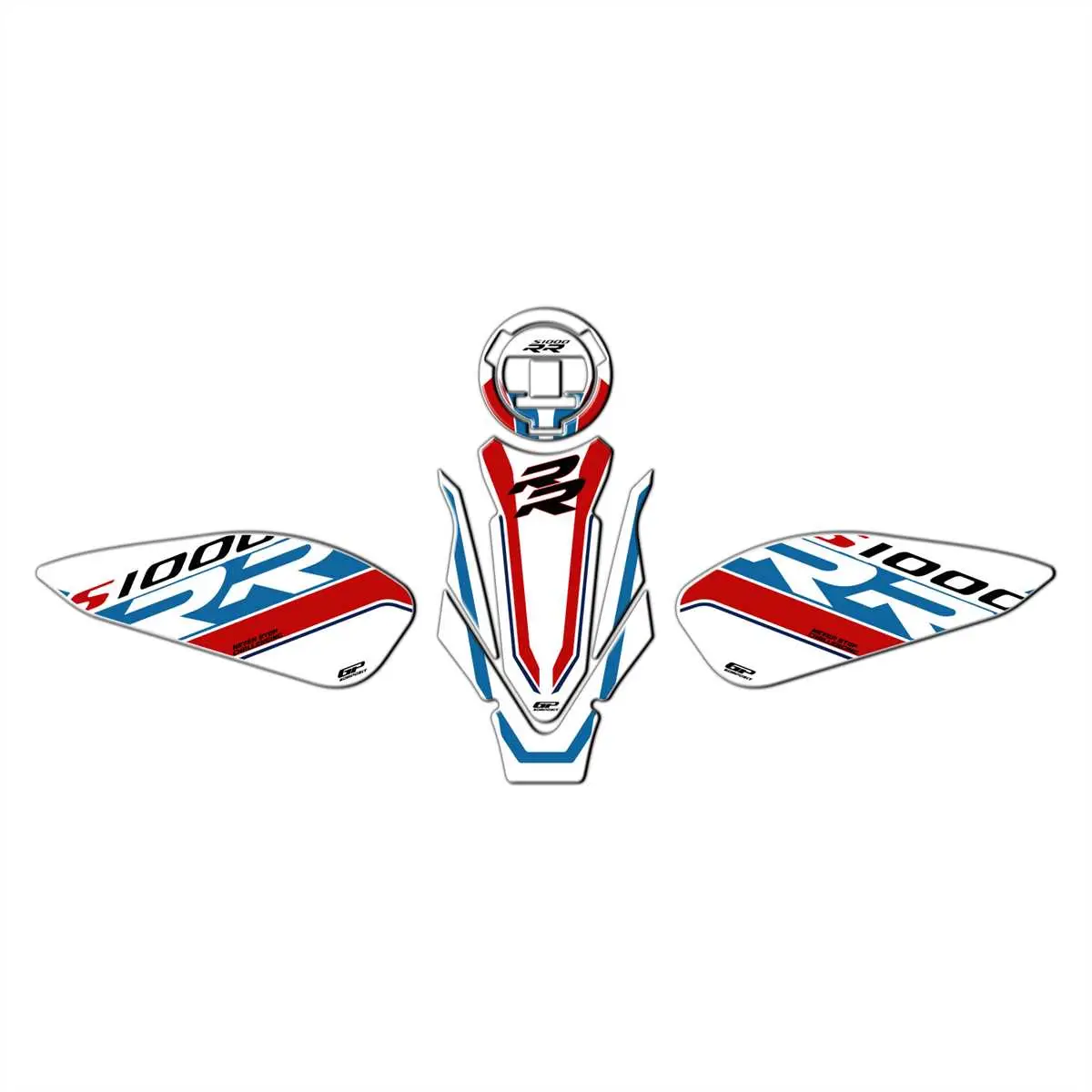 GP Kompozit BMW S 1000 RR 2019-2024 Uyumlu Tank Pad Seti Beyaz GP Kompozit BMW S 1000 RR 2019-2024 Uyumlu Tank Pad Seti Beyaz