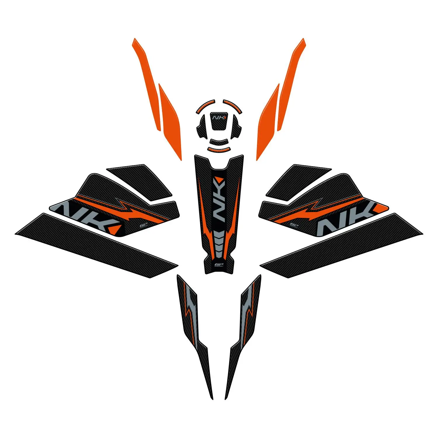 GP Kompozit CF Moto 250 NK 2023-2024 Uyumlu Full Pad Seti Turuncu GP Kompozit CF Moto 250 NK 2023-2024 Uyumlu Full Pad Seti Turuncu