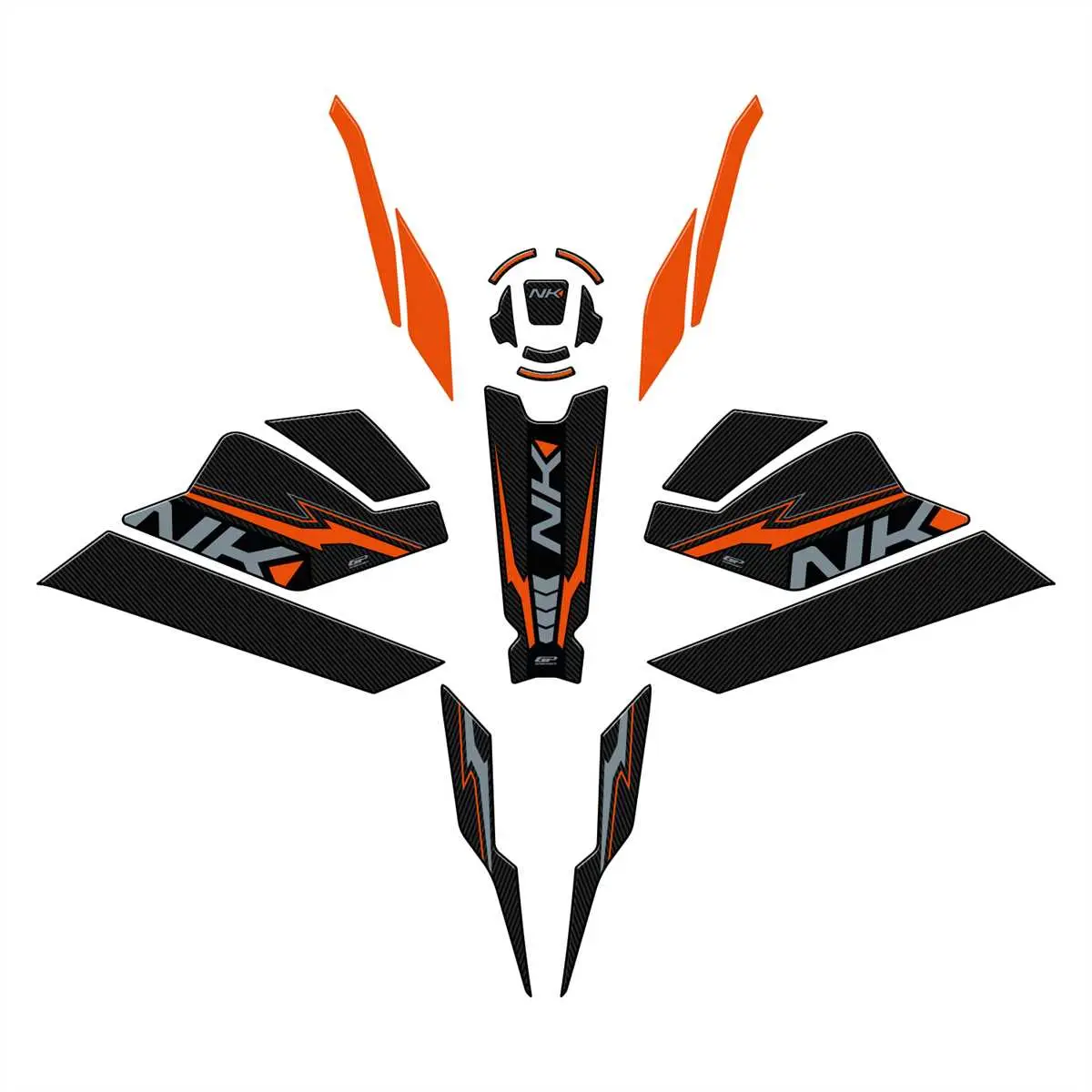 GP Kompozit CF Moto 250 NK 2023-2024 Uyumlu Full Pad Seti Turuncu GP Kompozit CF Moto 250 NK 2023-2024 Uyumlu Full Pad Seti Turuncu