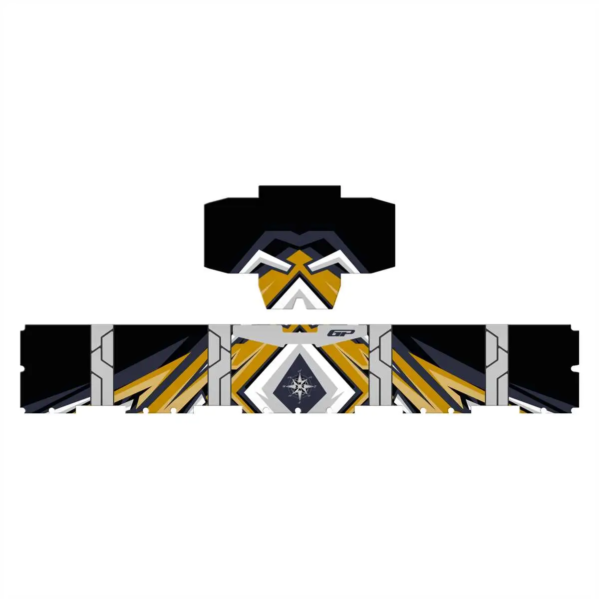 GP Kompozit DSN07 37 lt Alüminyum Motosiklet Çanta Uyumlu Sticker