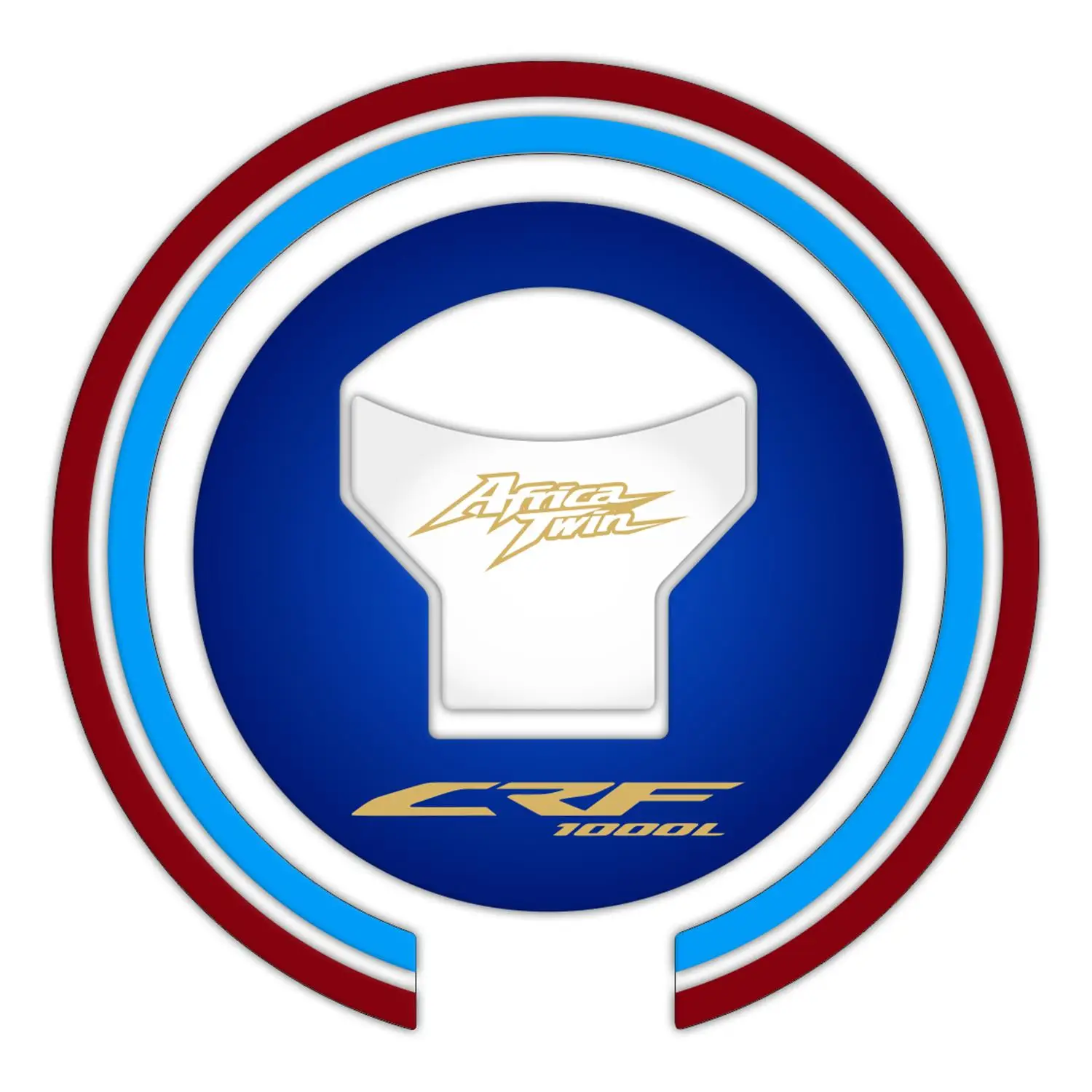 GP Kompozit Honda Africa Twin CRF1000L 2018-2019 Uyumlu Tank Pad Seti Tricolor GP Kompozit Honda Africa Twin CRF1000L 2018-2019 Uyumlu Tank Pad Seti Tricolor