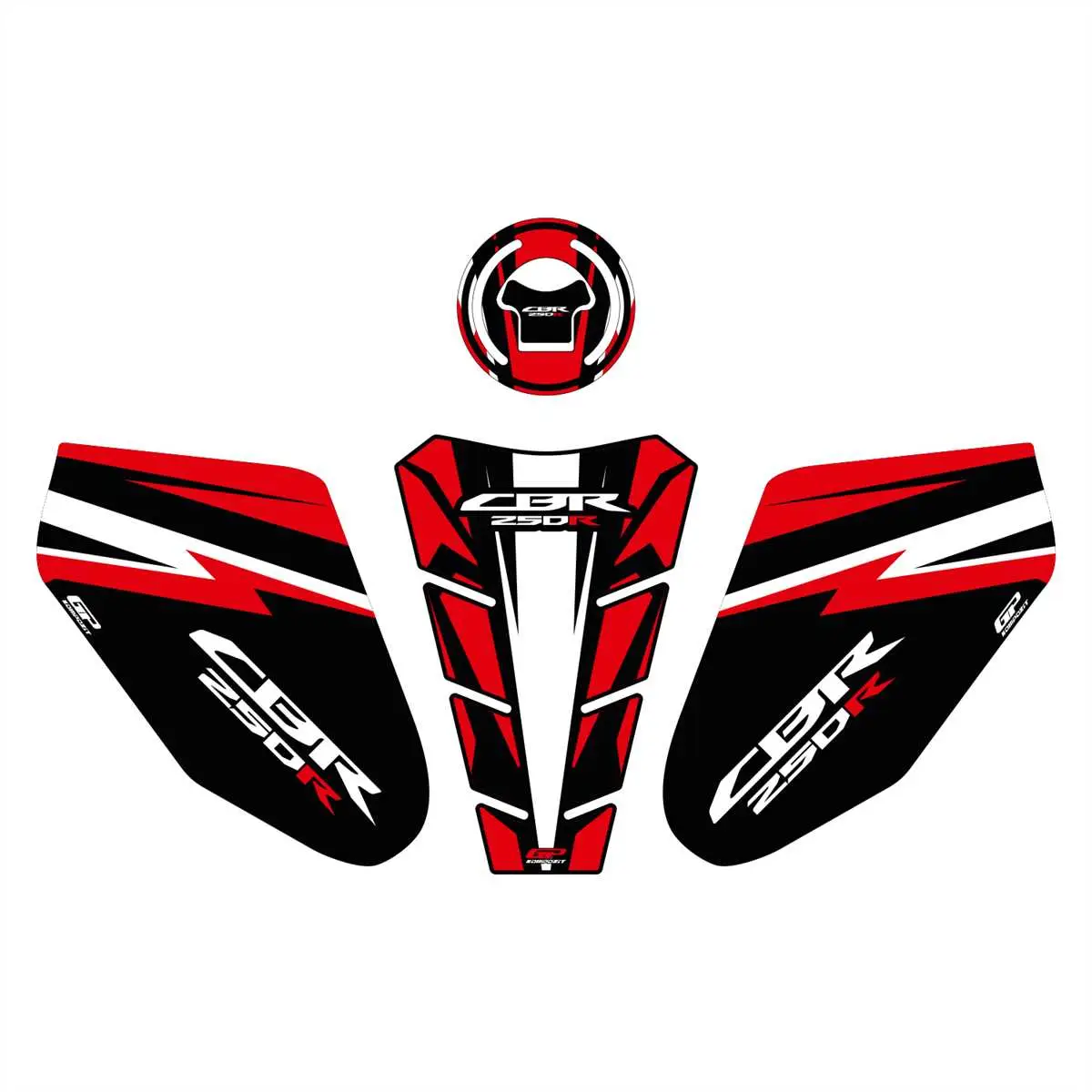 GP Kompozit Honda CBR250 2011-2012 Uyumlu Tank Pad Kırmızı GP Kompozit Honda CBR250 2011-2012 Uyumlu Tank Pad Kırmızı
