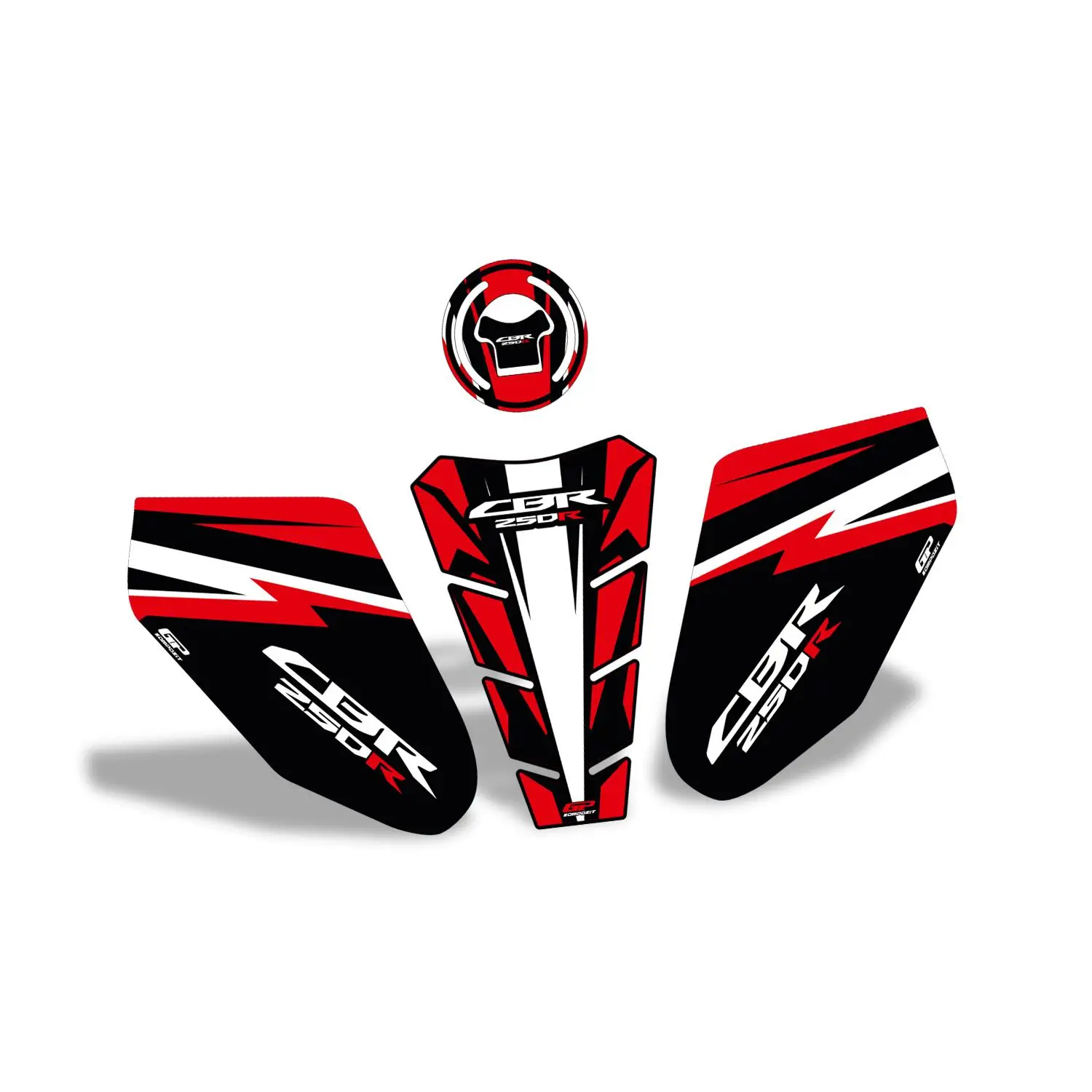 GP Kompozit Honda CBR250 2011-2012 Uyumlu Tank Pad Kırmızı GP Kompozit Honda CBR250 2011-2012 Uyumlu Tank Pad Kırmızı