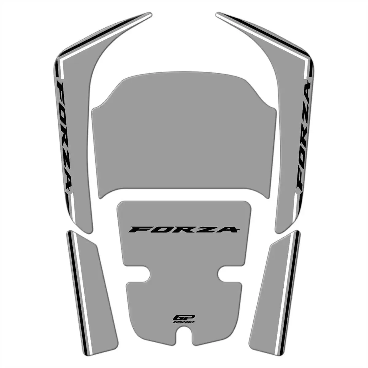 GP Kompozit Honda Forza 250 2018-2025 Uyumlu Tank Pad Nardo Gri GP Kompozit Honda Forza 250 2018-2025 Uyumlu Tank Pad Nardo Gri
