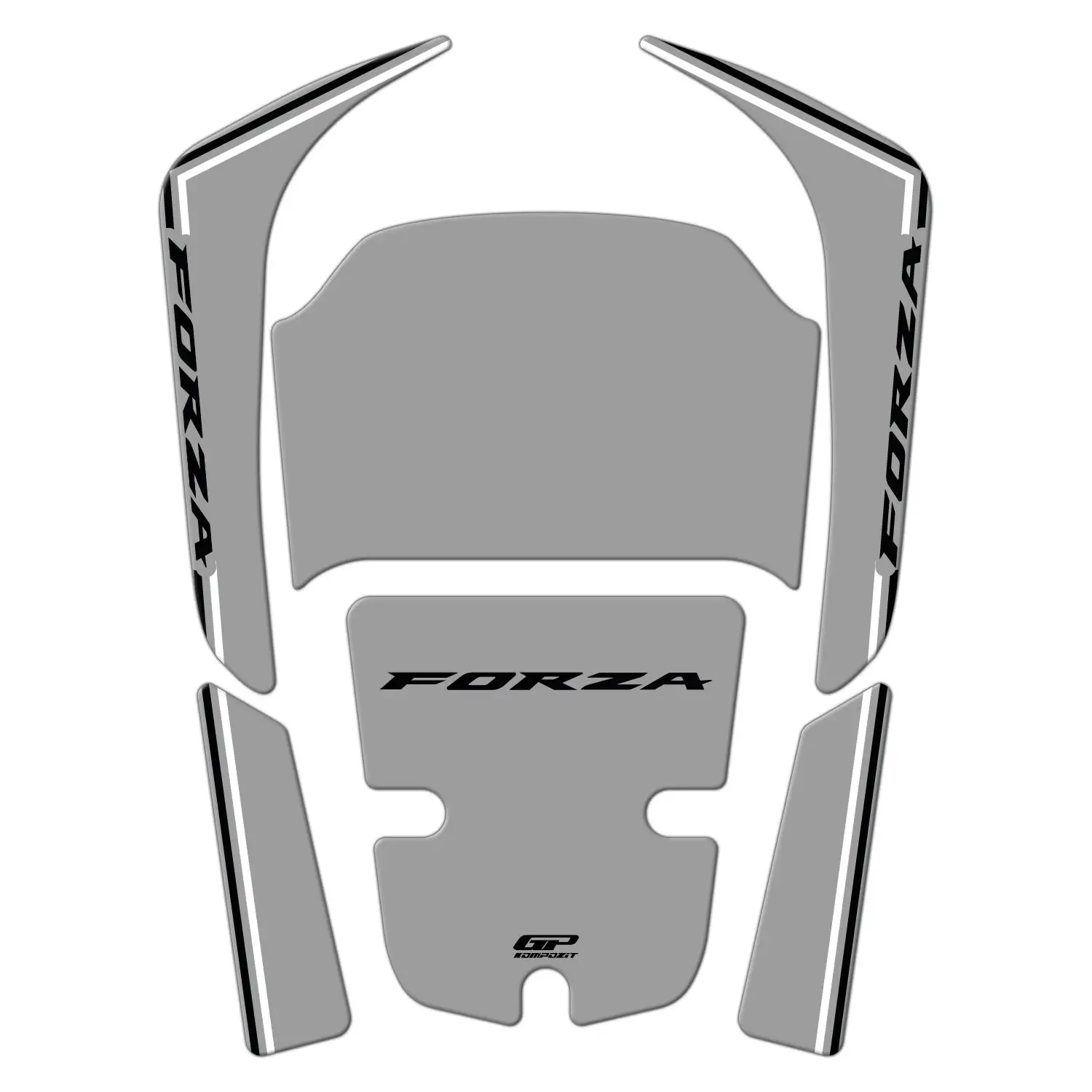GP Kompozit Honda Forza 250 2018-2025 Uyumlu Tank Pad Nardo Gri GP Kompozit Honda Forza 250 2018-2025 Uyumlu Tank Pad Nardo Gri