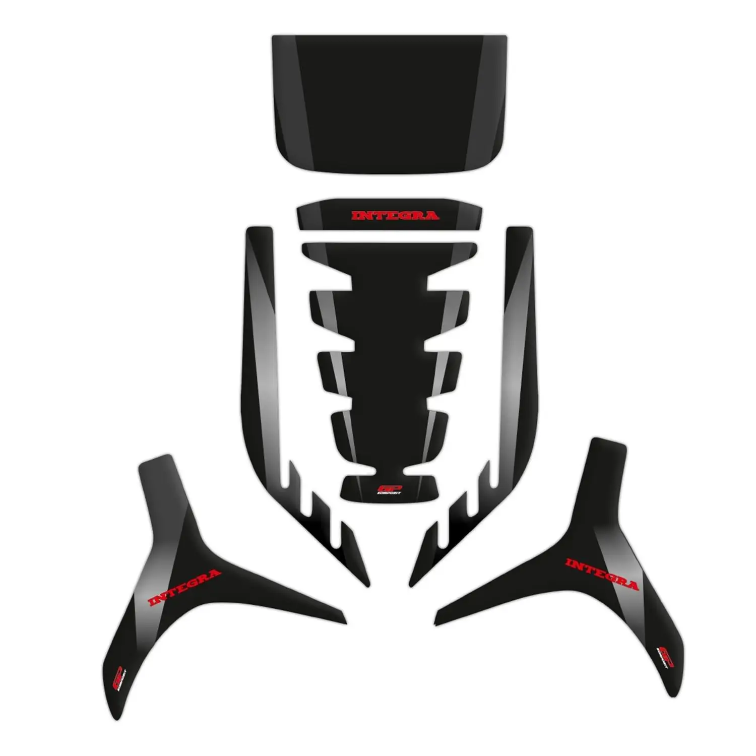 GP Kompozit Honda NC 750 D Integra 2014-2020 Uyumlu Tank Pad Siyah-Gri GP Kompozit Honda NC 750 D Integra 2014-2020 Uyumlu Tank Pad Siyah-Gri