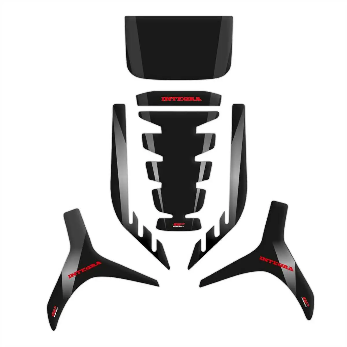 GP Kompozit Honda NC 750 D Integra 2014-2020 Uyumlu Tank Pad Siyah-Gri GP Kompozit Honda NC 750 D Integra 2014-2020 Uyumlu Tank Pad Siyah-Gri