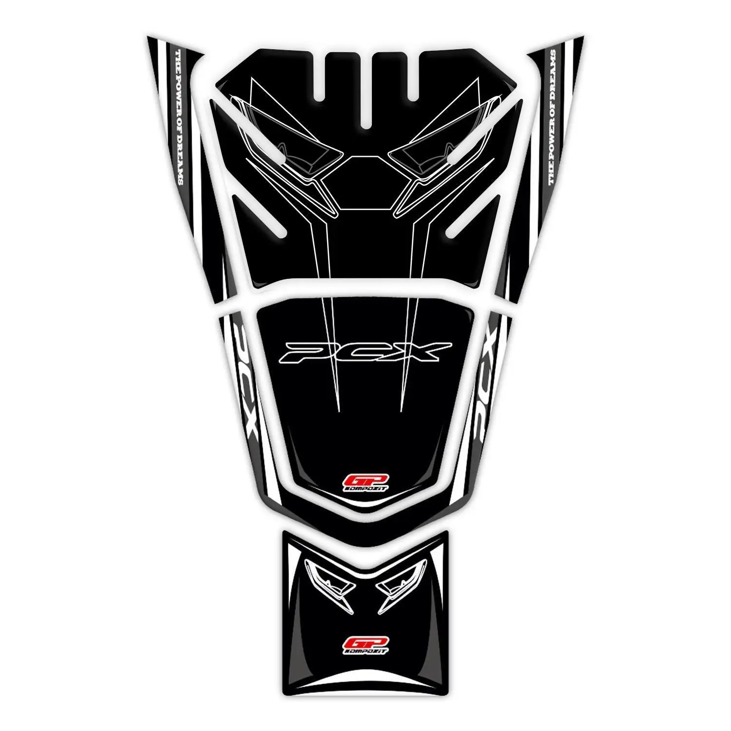 GP Kompozit Honda PCX 125 2021-2024 Uyumlu Tank Pad Gri GP Kompozit Honda PCX 125 2021-2024 Uyumlu Tank Pad Gri