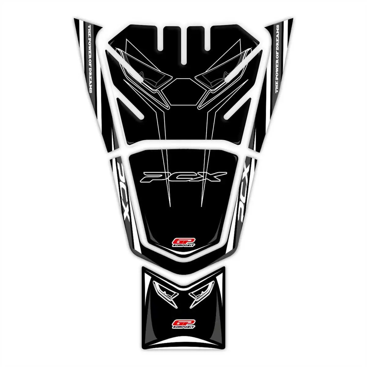 GP Kompozit Honda PCX 125 2021-2024 Uyumlu Tank Pad Gri GP Kompozit Honda PCX 125 2021-2024 Uyumlu Tank Pad Gri