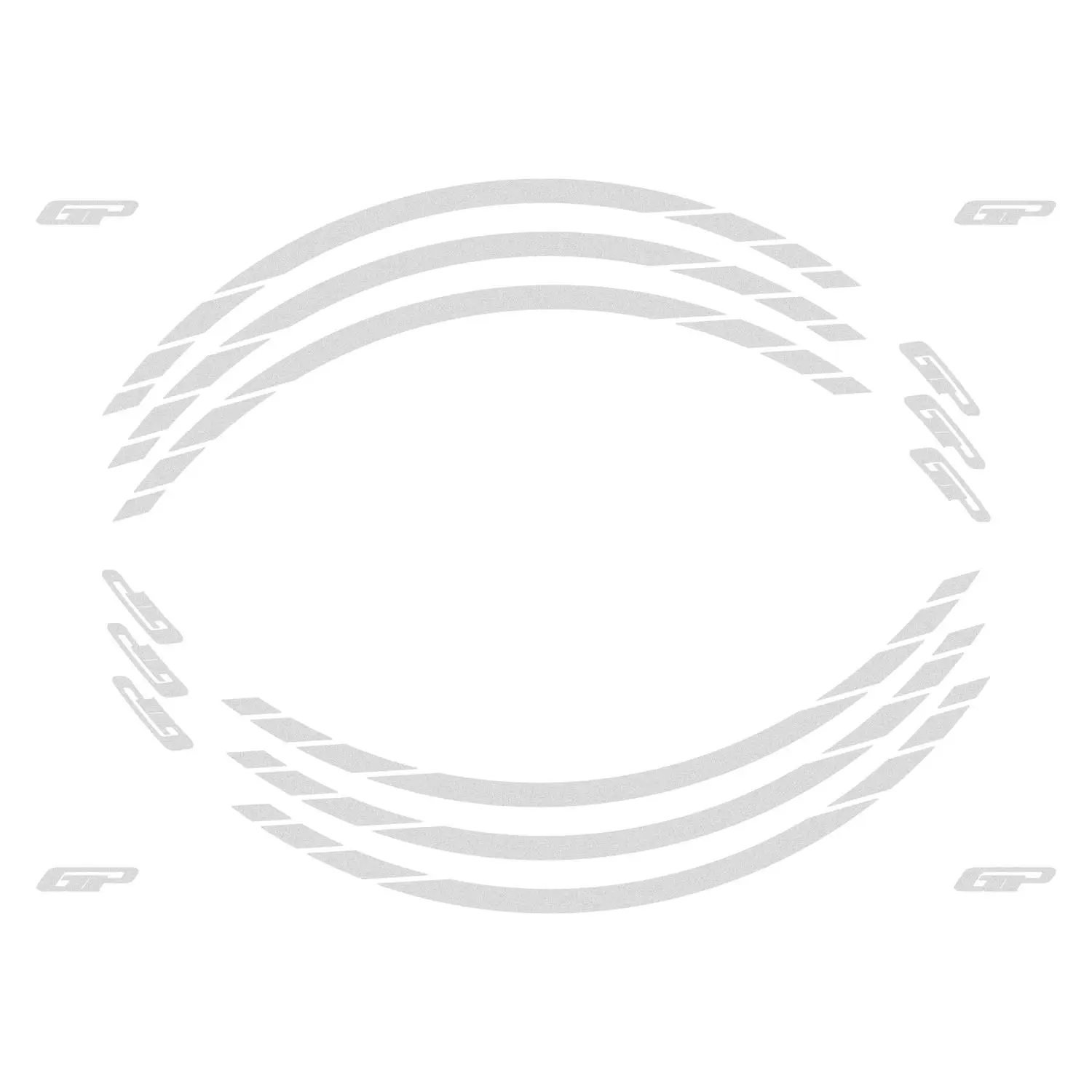 GP Kompozit Universal Tek Jant Şeridi Reflektif Gri GP Kompozit Universal Tek Jant Şeridi Reflektif Gri