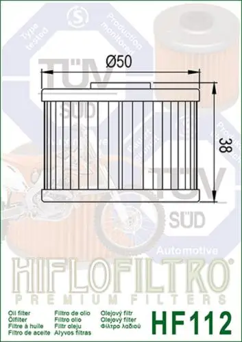 Hiflo Hf112 2017-2022 CF Moto 250NK Uyumlu Yağ Filtresi Hiflo Hf112 2017-2022 CF Moto 250NK Uyumlu Yağ Filtresi