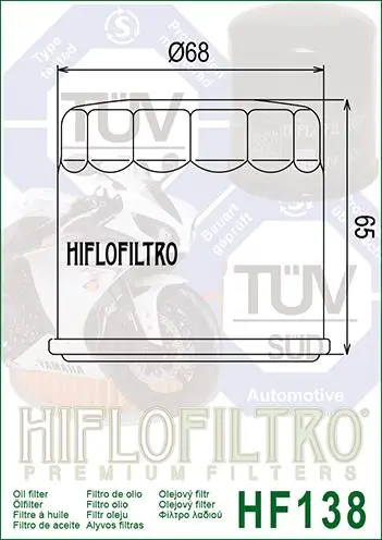 Hiflo Hf138 2002-2019 Suzuki Burgman AN 650 ABS Uyumlu Yağ Filtresi Hiflo Hf138 2002-2019 Suzuki Burgman AN 650 ABS Uyumlu Yağ Filtresi