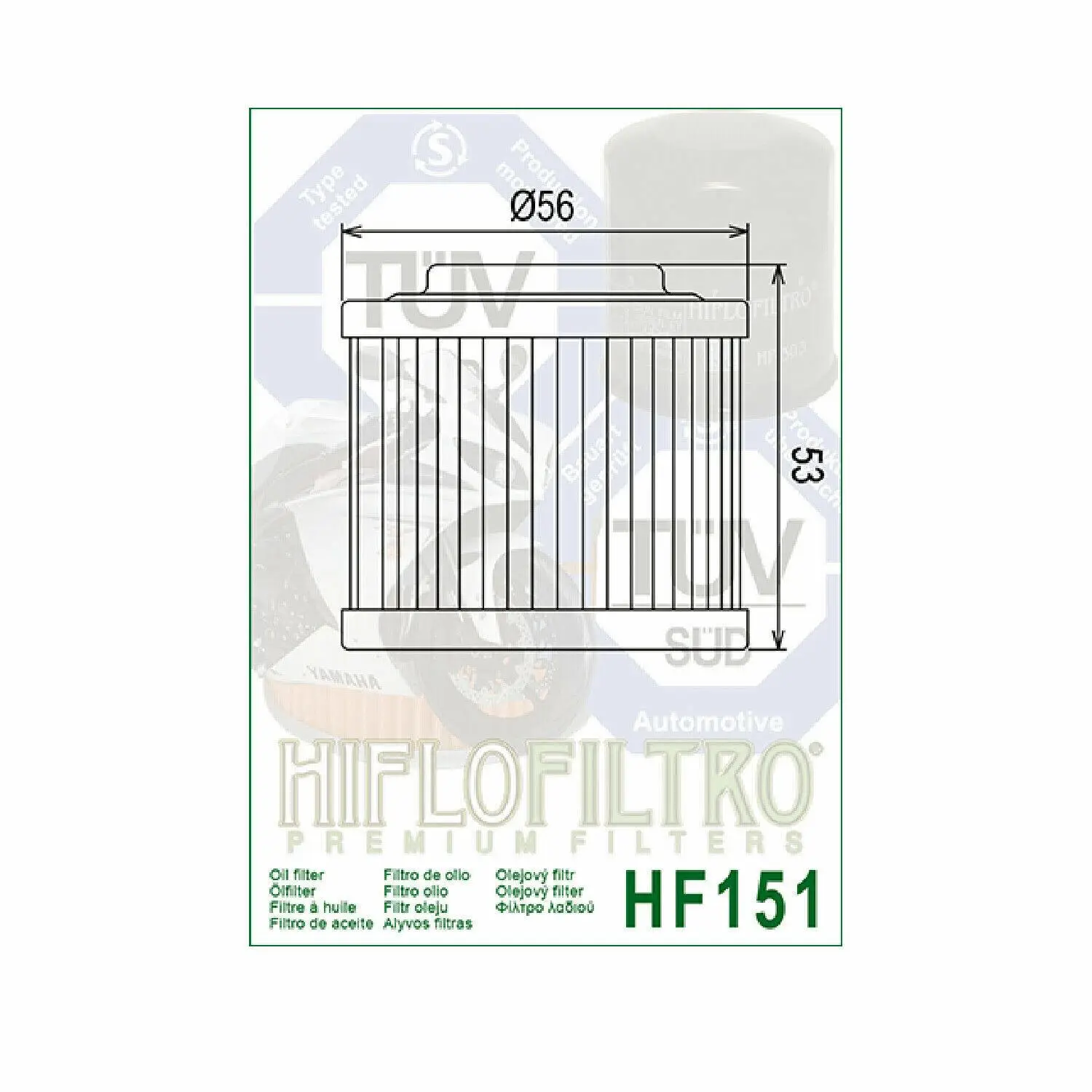 Hiflo Hf151 2009-2016 BMW G 650 GS Uyumlu Yağ Filtresi Hiflo Hf151 2009-2016 BMW G 650 GS Uyumlu Yağ Filtresi