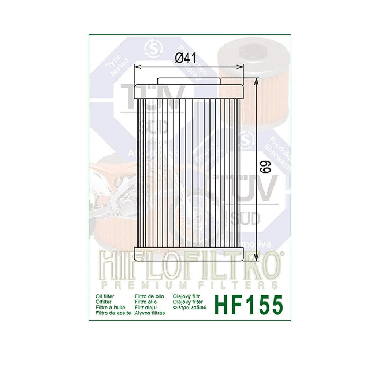 Hiflo Hf155 2011-2023 KTM 125 Duke Uyumlu Yağ Filtresi Hiflo Hf155 2011-2023 KTM 125 Duke Uyumlu Yağ Filtresi