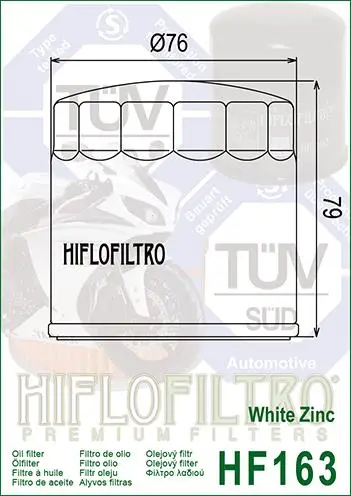 Hiflo Hf163 1998-2005 BMW R 1200 C Uyumlu Yağ Filtresi Hiflo Hf163 1998-2005 BMW R 1200 C Uyumlu Yağ Filtresi