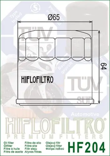 Hiflo Hf204 2020-2022 Honda CRF1100L Africa Twin DCT Uyumlu Yağ Filtresi Hiflo Hf204 2020-2022 Honda CRF1100L Africa Twin DCT Uyumlu Yağ Filtresi