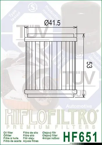 Hiflo Hf651 2012-2019 KTM 690 Duke Uyumlu Yağ Filtresi (1.Filtre) Hiflo Hf651 2012-2019 KTM 690 Duke Uyumlu Yağ Filtresi (1.Filtre)