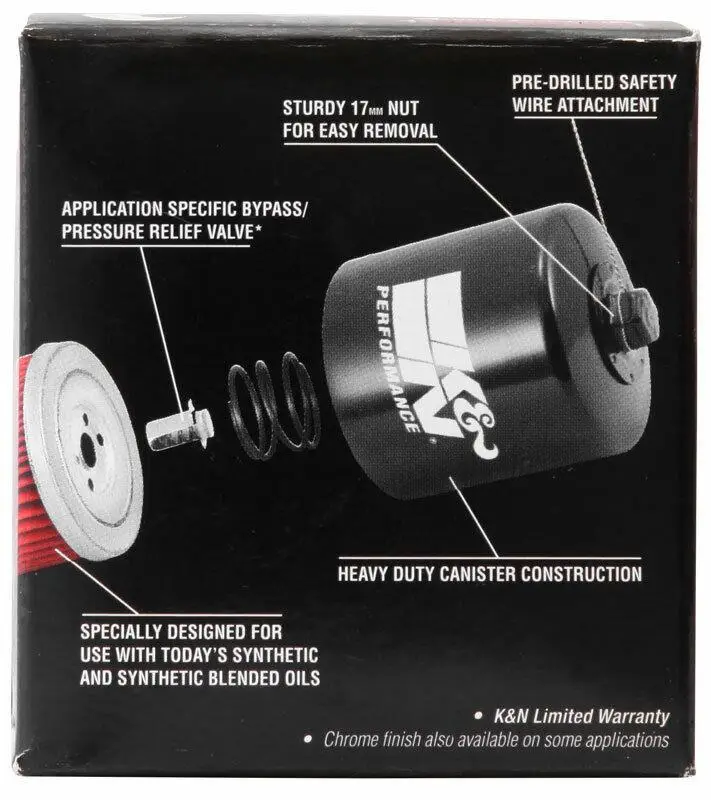 K&N KN-204 2003-2006 Kawasaki VN 1600 Uyumlu Yağ Filtresi K&N KN-204 2003-2006 Kawasaki VN 1600 Uyumlu Yağ Filtresi