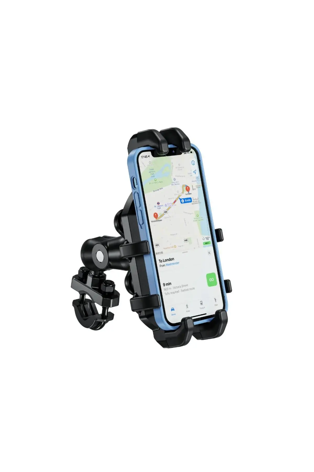 Nukrotech M20 Titreşim Modüllü Motosiklet Telefon Tutucu Nukrotech M20 Titreşim Modüllü Motosiklet Telefon Tutucu