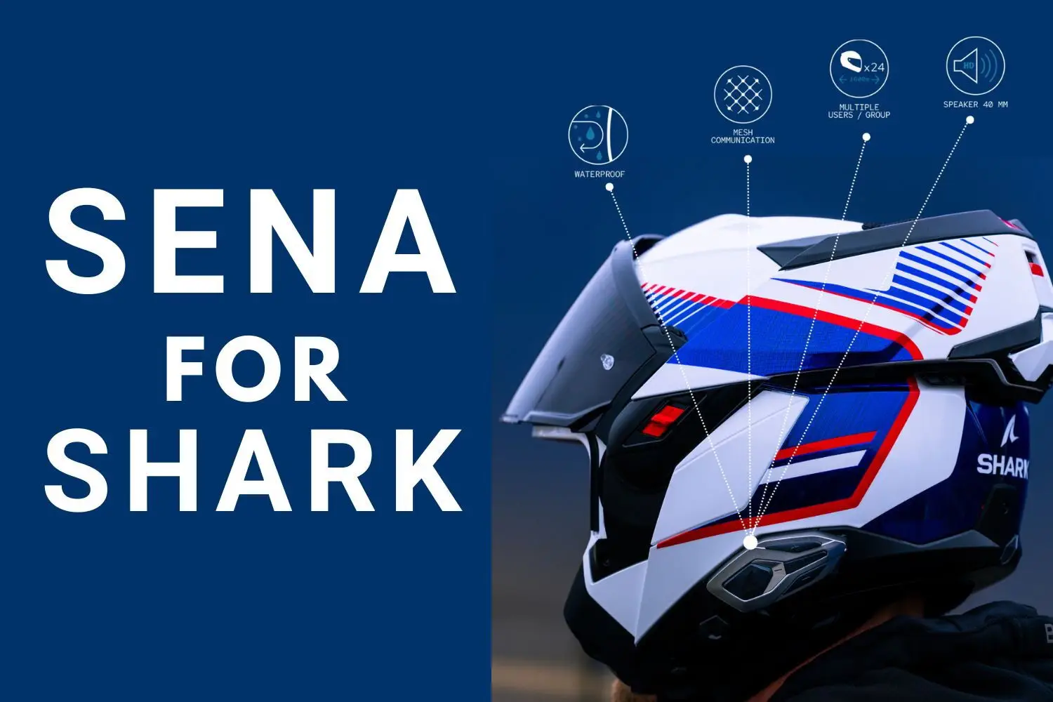 Shark Sena Bluetooth İnterkom Tekli Bts Shark Sena Bluetooth İnterkom Tekli Bts
