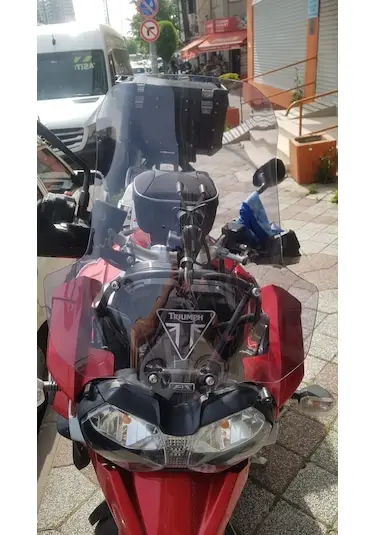Zeus Motor Triumph Tiger Explorer 1200 12-16 Açık Füme Cam 55Cm 4Mm Motosiklet Ön Cam