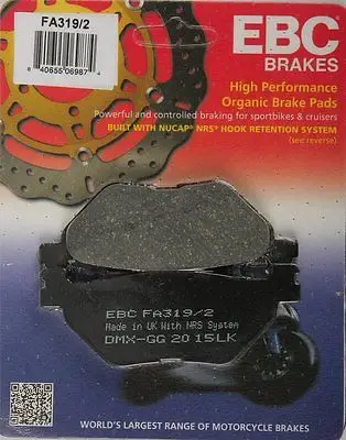 Yamaha Tdm 900 Arka Fren Balatası Ebc Fa319-2 Balata Yamaha Tdm 900 Arka Fren Balatası Ebc Fa319-2 Balata
