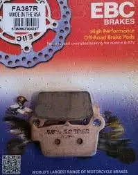 Yamaha Wr 250 R Arka Fren Balatası Ebc Fa367R Sinterli Balata Yamaha Wr 250 R Arka Fren Balatası Ebc Fa367R Sinterli Balata