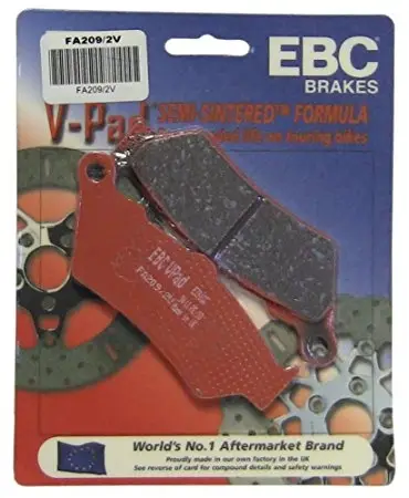 Yamaha Xt 660 R Ön Fren Balatası Ebc Fa209/2V Yarı Sinterli Balat Yamaha Xt 660 R Ön Fren Balatası Ebc Fa209/2V Yarı Sinterli Balat